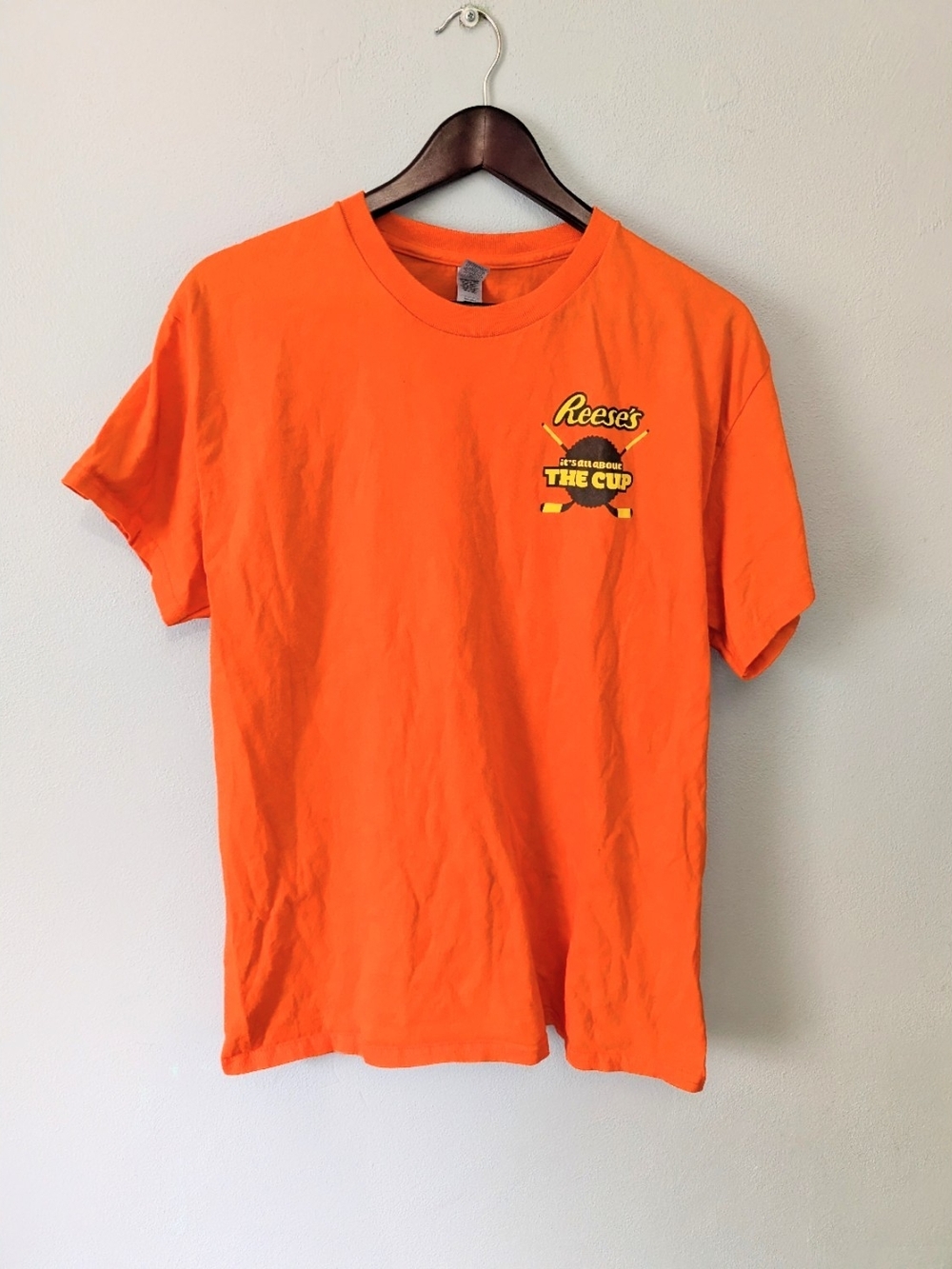 Gildan Orange Reeses Hershey Bears Cotton Short Sleeve Tshirt Size Large